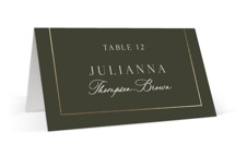 refined Foil-Pressed Place Cards
