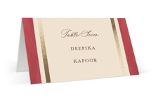 Indian Elephant Foil-Pressed Place Cards