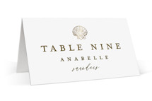 By the Seashore Foil-Pressed Place Cards