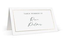 Elegant Lillies Foil-Pressed Place Cards