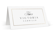 Monogram Script Foil-Pressed Place Cards