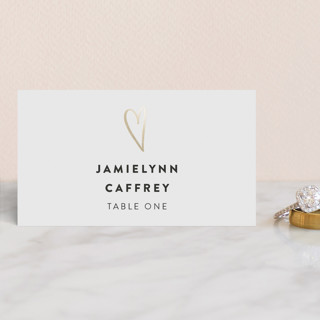 Outline Foil-Pressed Place Cards