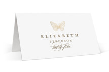 meet me in the garden Foil-Pressed Place Cards