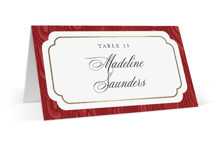 Moiré Foil-Pressed Place Cards