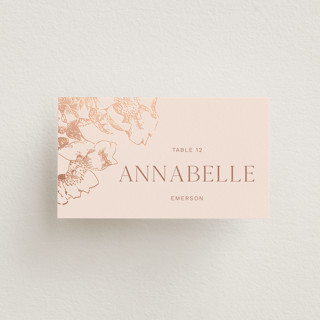 mon amour Foil-Pressed Place Cards