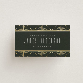 Deco pattern Foil-Pressed Place Cards