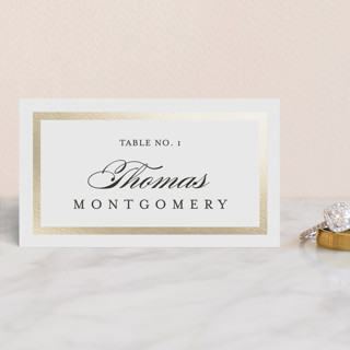 Lasting love Foil-Pressed Place Cards