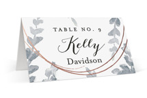 Sprigs of Romance Foil-Pressed Place Cards