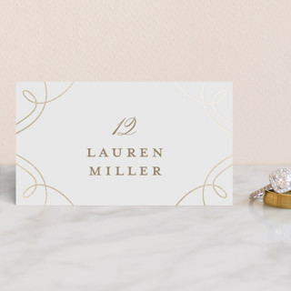 Loop Foil-Pressed Place Cards