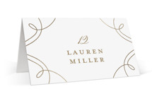 Loop Foil-Pressed Place Cards