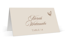 preppy stripes Place Cards - Chicken