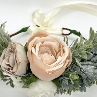 Blush Rose Dog Flower Collar Wedding Pet Collars