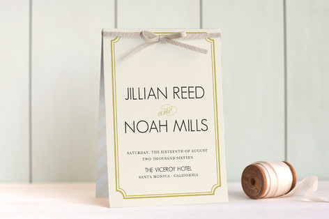modern classic Unique Wedding Programs