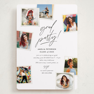 Polaroid Party Grand Graduation Party Invitations