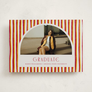 Grad Stripes Graduation Announcements