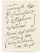 Take a bow Graduation Announcements