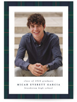 Preppy plaid Graduation Announcements