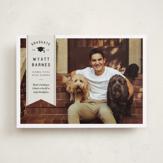 grad ribbon Graduation Announcements