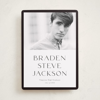 Classy Graduate Graduation Announcements