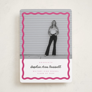 wavy border Graduation Announcements
