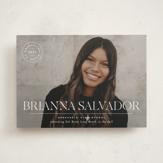 Modern Crest Graduation Announcements