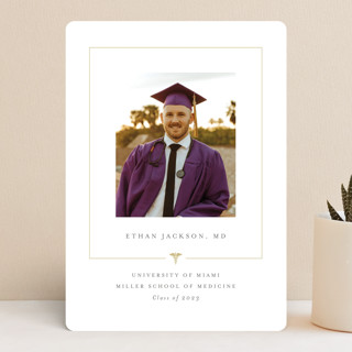 Caduceus Frame Graduation Announcements