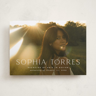 elegant name Graduation Announcements