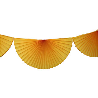 Large Tissue Bunting Garland - Gold Party Hanging Decor