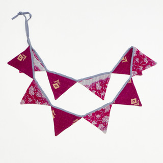 Kantha Pennant Banner - No. 240212 Party Hanging Decor