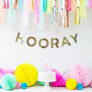 Gold Say Everything Garland Set Party Hanging Decor