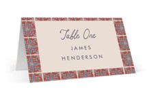 Block Print Tile Place Cards