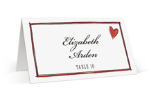 Two Hearts Place Cards