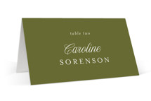 Garland Monogram Place Cards