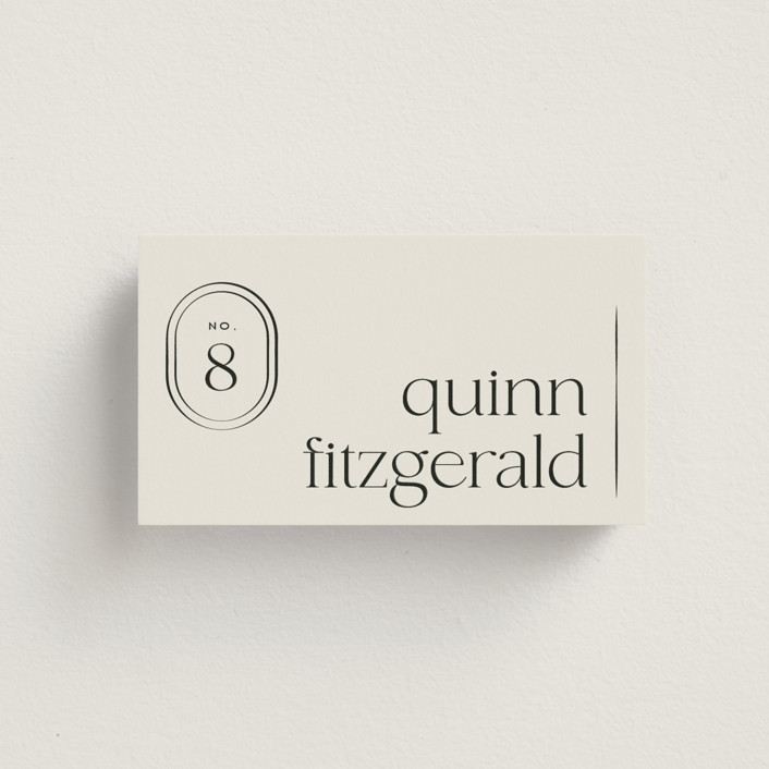 MODERN MONOGRAM Place Cards by Jackie Crawford | Minted