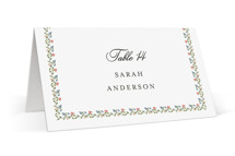 Monogramed Place Cards