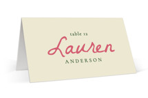 Romantic Tropical Wedding Place Cards