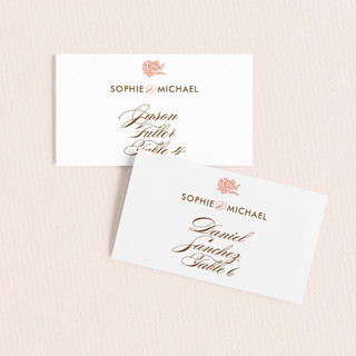 Coral Place Cards