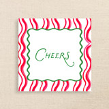 Cheers Striped Personalized Cocktail Napkins  Party Napkins