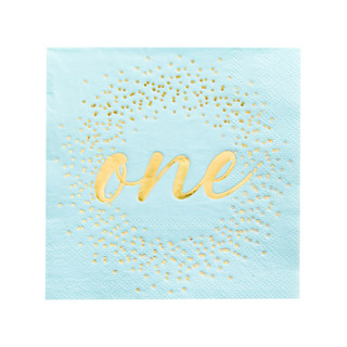 Blue Onederland Cocktail Napkins - Pack of 20 Party Napkins