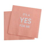 It's A Yes For Me - Cocktail Napkins Party Napkins