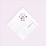 Valentine’s Lollipop Napkin, cocktail size, set of 50 Party Napkins