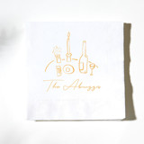 Food, Family, Friends Napkins Party Napkins