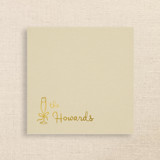 Champagne Linen-Like Napkin with Personalized Family Name & Champagne Glass Icon Party Napkins