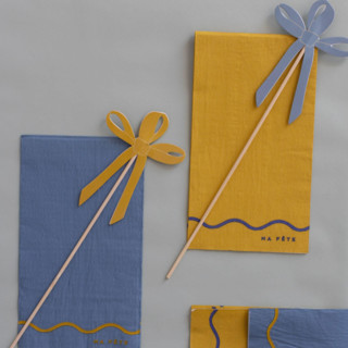 Signature Napkins, Blue & Yellow (16) Party Napkins