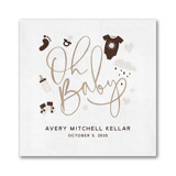 Baby Icons Digital Beverage Napkin