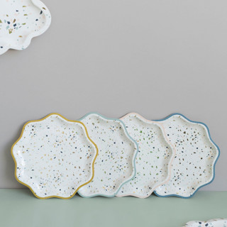 Terrazzo Dessert Plates (8) Party Plates and Bowls