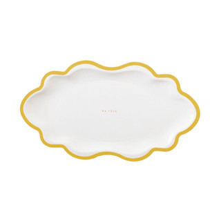 Signature Mini Trays, Mustard (4) Party Plates and Bowls