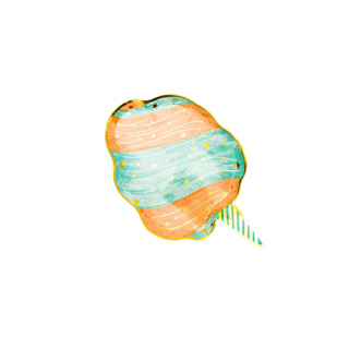 Fun Fair Cotton Candy Plates (8) Party Plates and Bowls