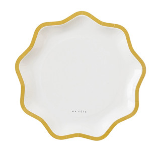 Signature Dinner Plate, Mustard (4) Party Plates and Bowls