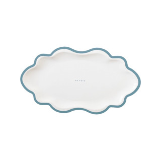 Signature Mini Trays, Blue (4) Party Plates and Bowls